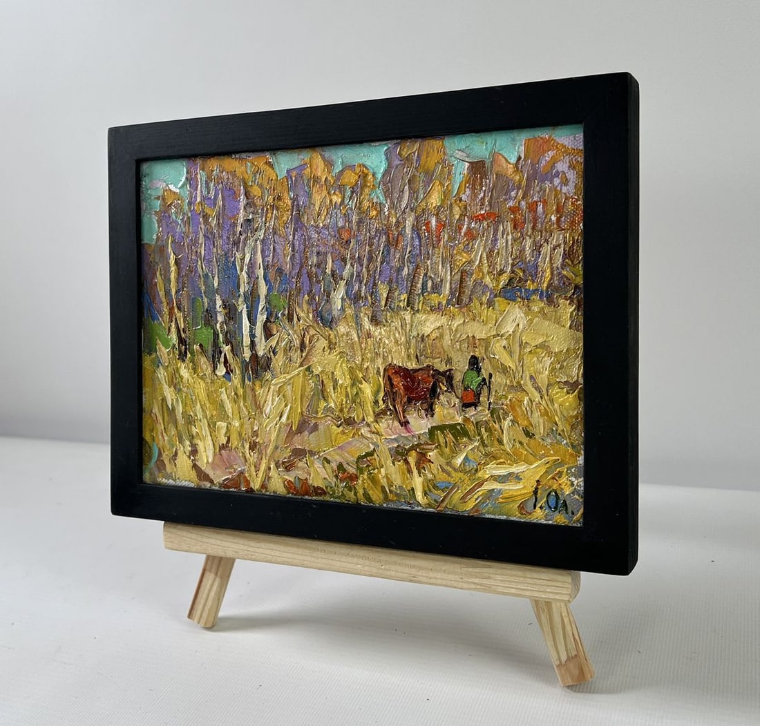 Oil painting At the forest edge Alex Kalenyuk - 2