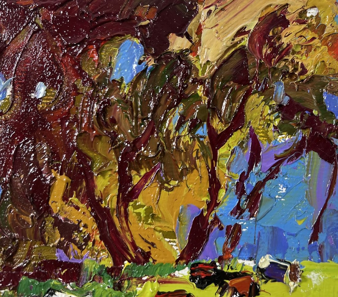 Oil painting Cows on the meadow Alex Kalenyuk - 4