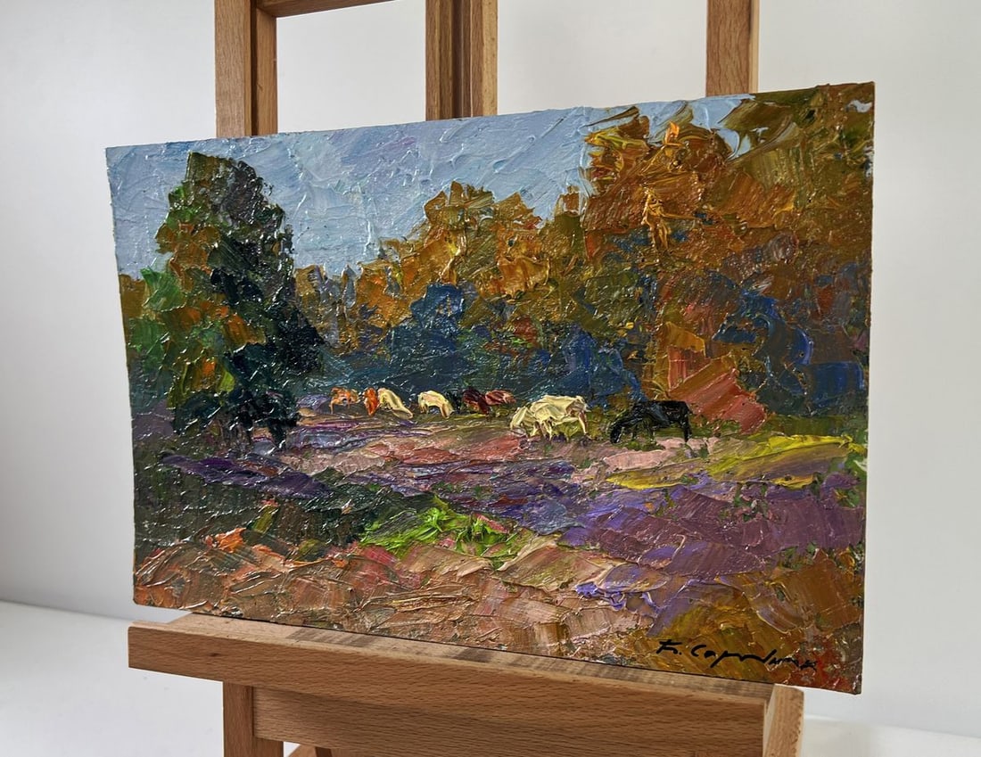 Oil painting Cows on the pasture Boris Serdyuk - 2