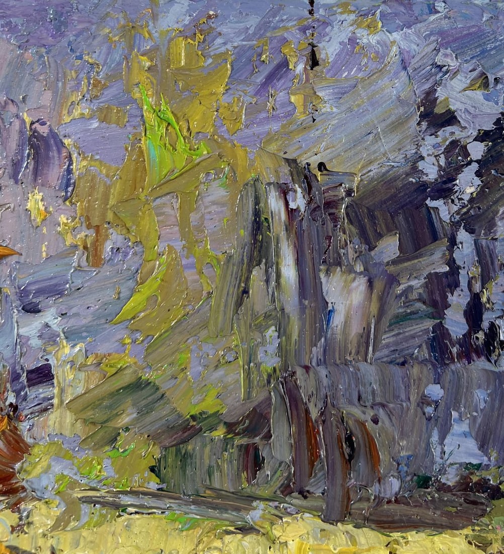 Oil painting The road among the trees Boris Serdyuk - 4