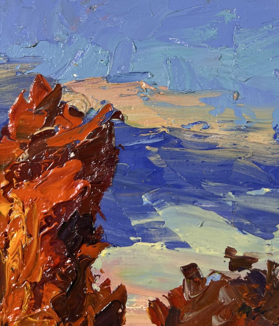 Oil painting Autumn poplars Boris Serdyuk - 4