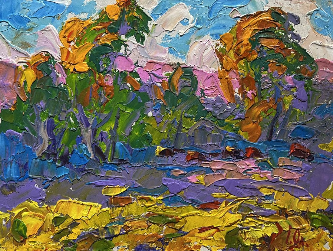 Oil painting Autumn colors of nature Alex Kalenyuk - 3