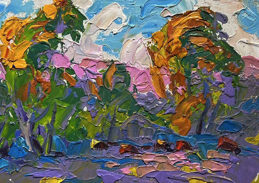 Oil painting Autumn colors of nature Alex Kalenyuk - 8