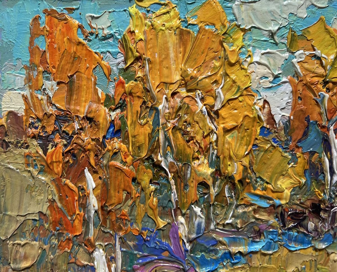 Oil painting Autumn sunny day Oksana Kalenyuk - 4