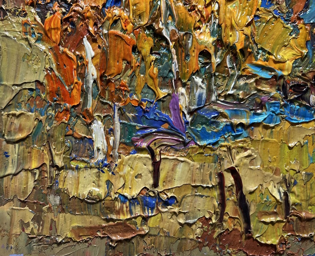 Oil painting Autumn sunny day Oksana Kalenyuk - 5
