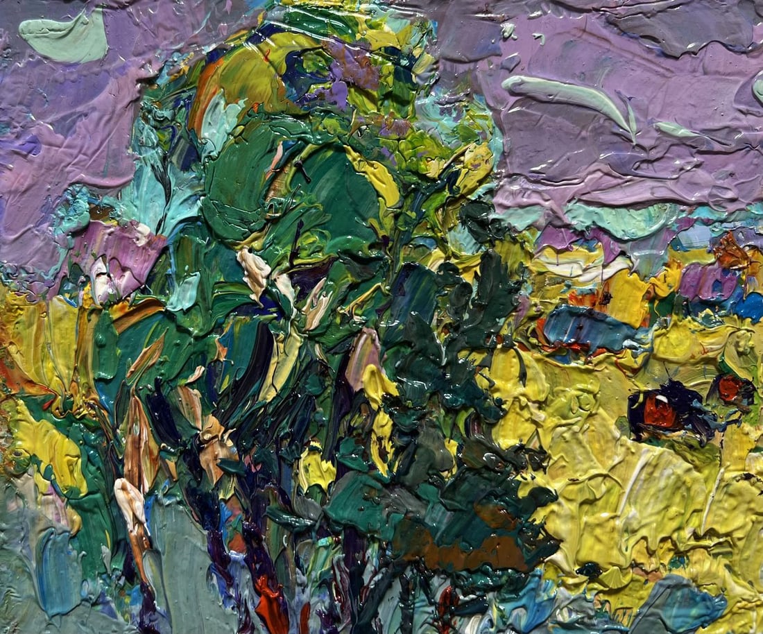 Oil painting In autumn after the rain Alex Kalenyuk - 4