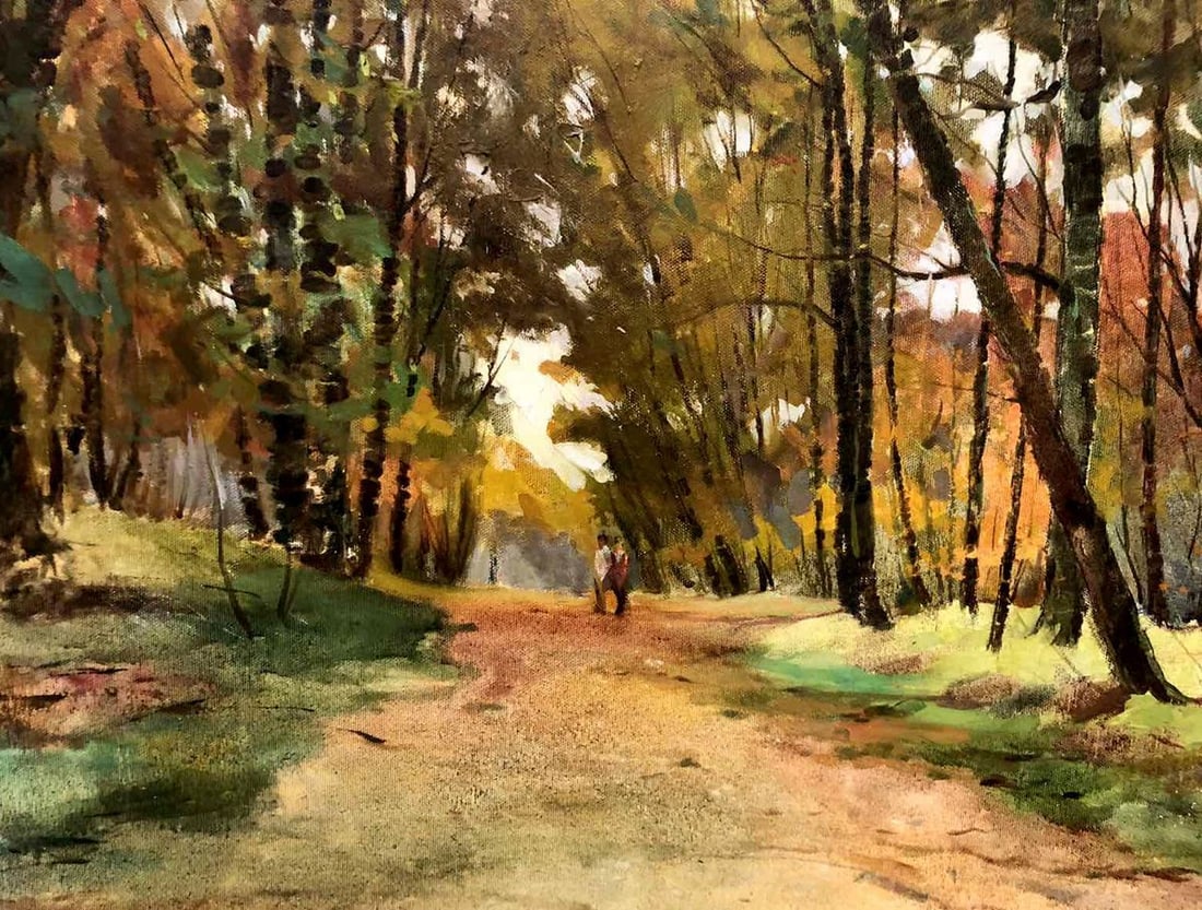 Oil painting Autumn in the Park Maltsev Nikolai Alexandrovich - 4