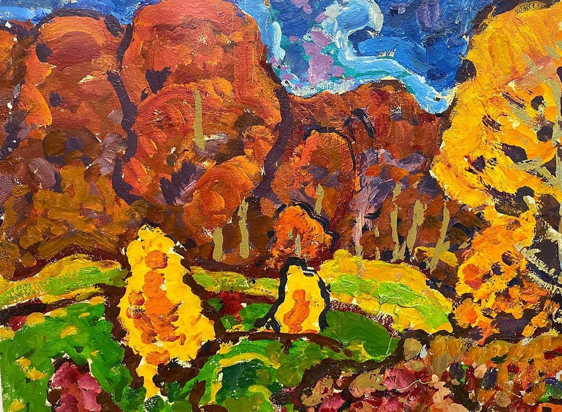 Oil painting Autumn colors Kolosovsky Georgy Sergeevich - 3