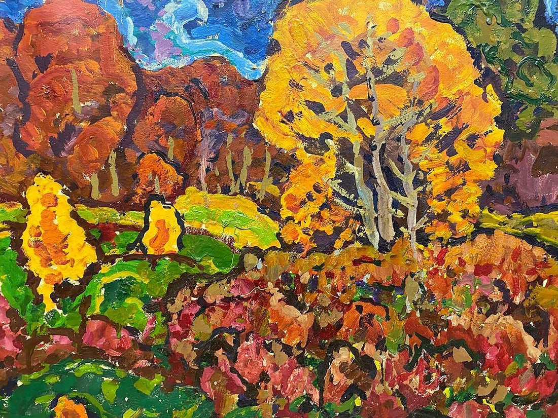 Oil painting Autumn colors Kolosovsky Georgy Sergeevich - 6