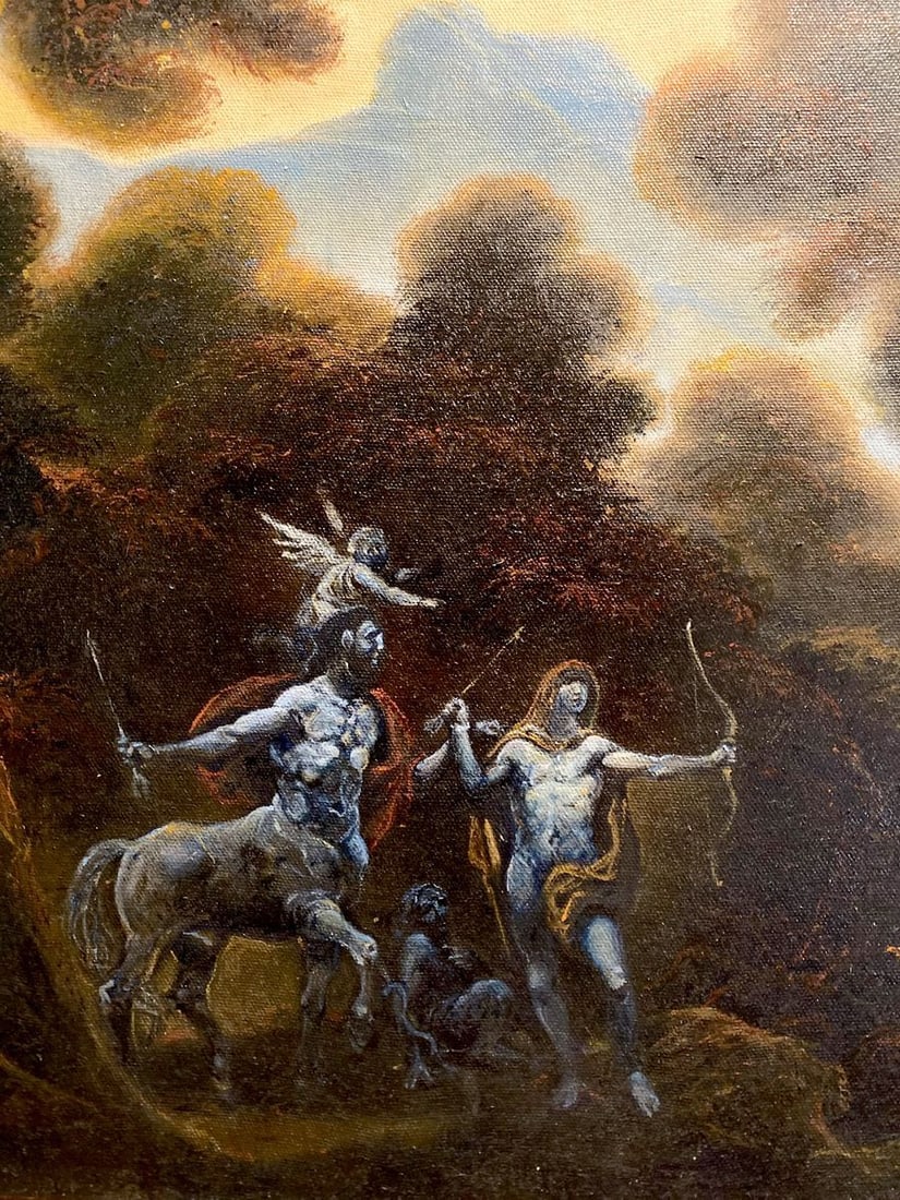 Oil painting Raising Achilles Litvinov Oleg Arkad'yevich - 2