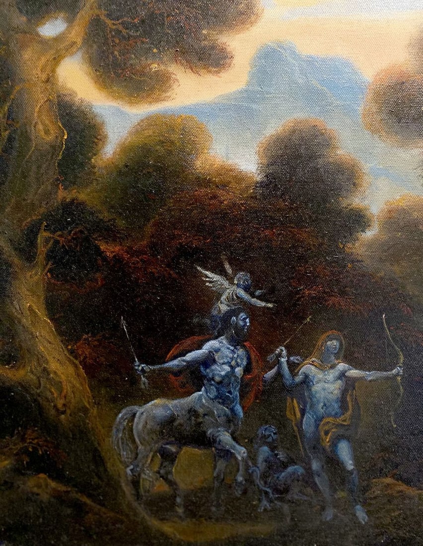 Oil painting Raising Achilles Litvinov Oleg Arkad'yevich - 4