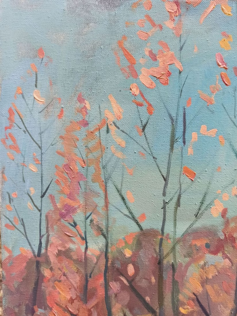 Oil painting Autumn landscape Peter Tovpev - 2
