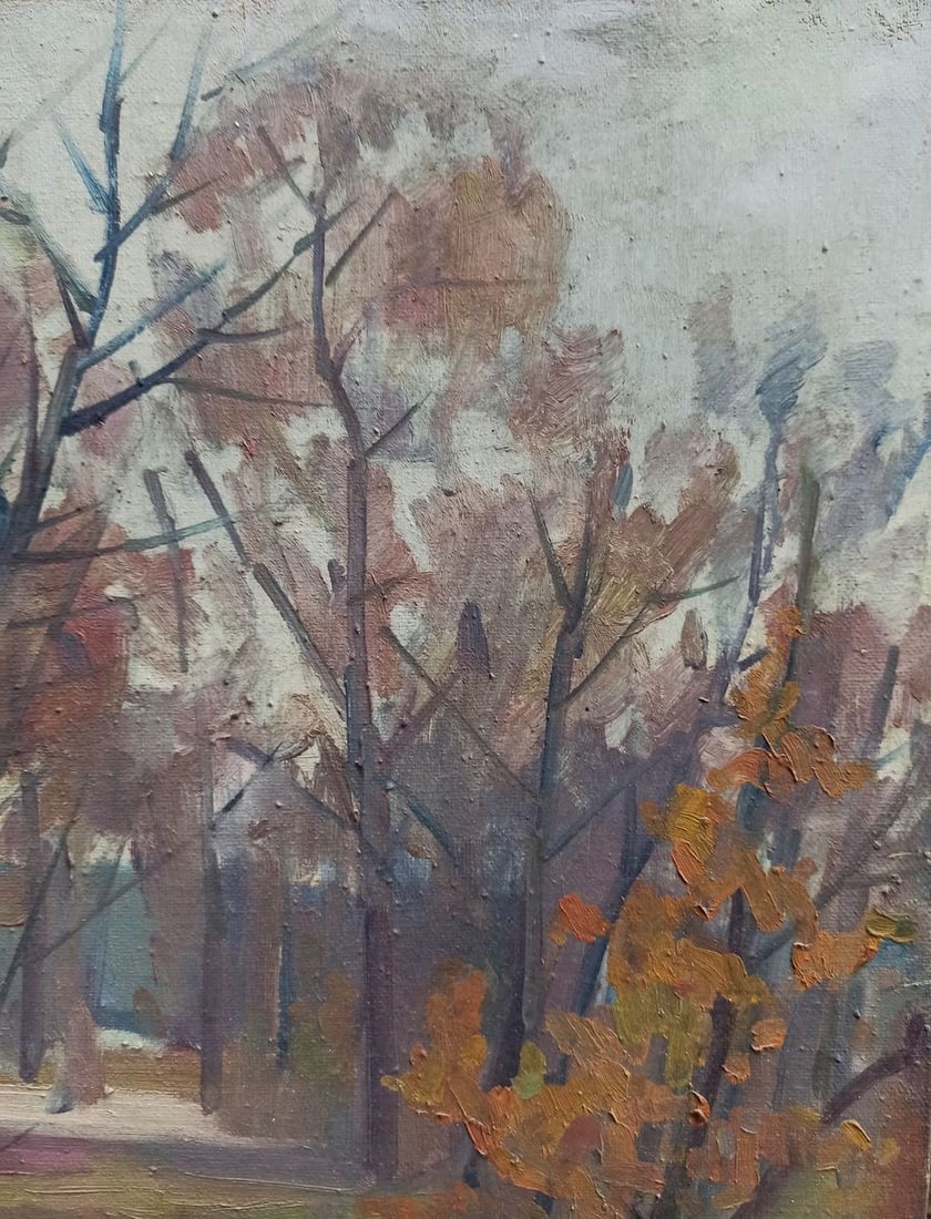 Oil painting Autumn landscape Peter Tovpev - 4