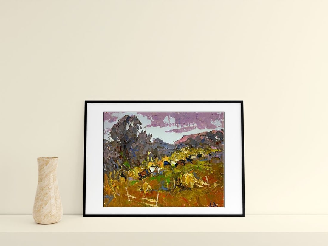 Oil painting On the autumn slopes Alex Kalenyuk - 3
