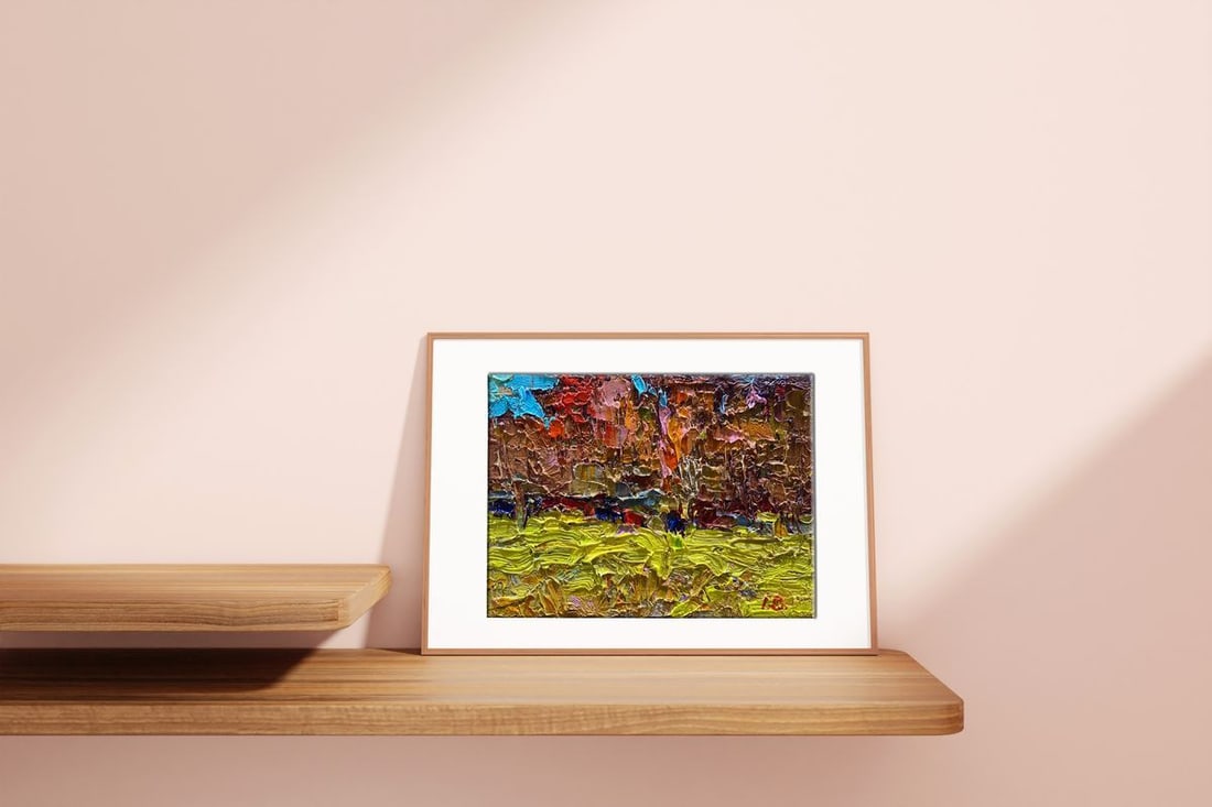 Oil painting Autumn crimson Oksana Kalenyuk - 2