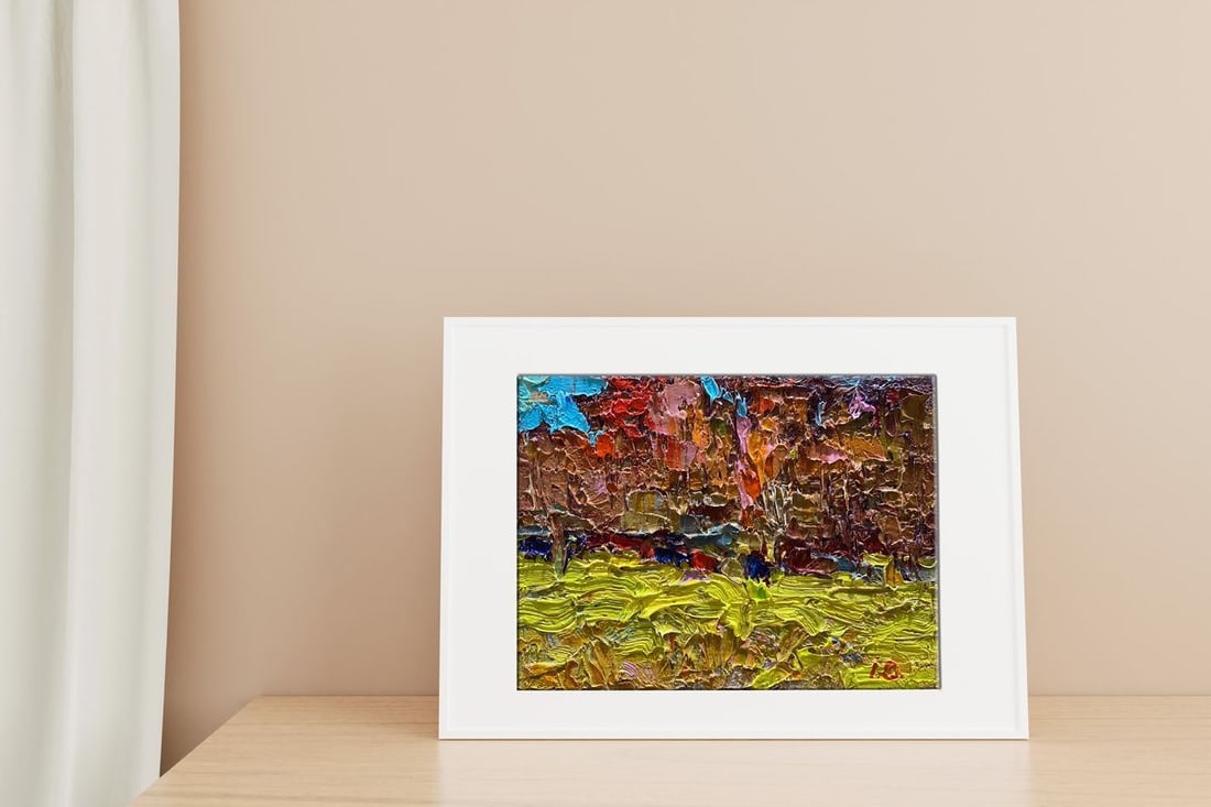 Oil painting Autumn crimson Oksana Kalenyuk - 3