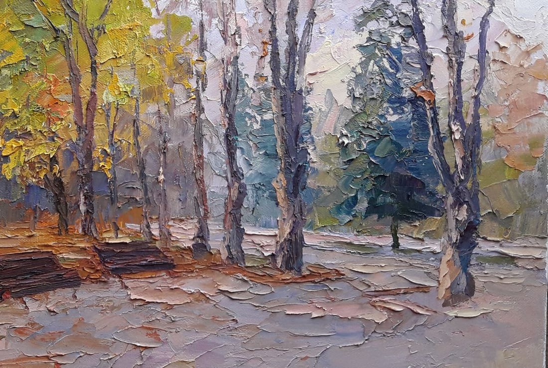 Oil painting In the autumn park Serdyuk Boris Petrovich - 2