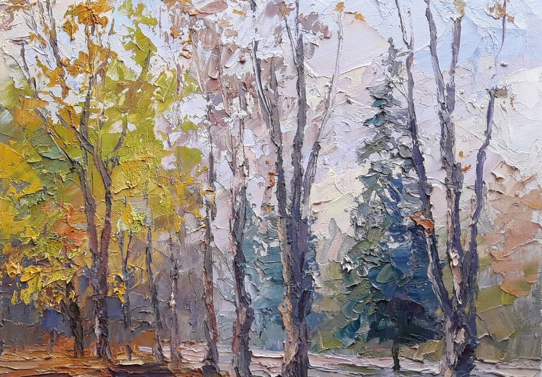 Oil painting In the autumn park Serdyuk Boris Petrovich - 4