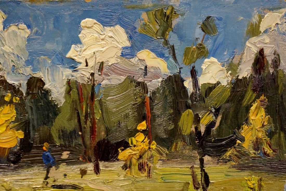 Oil painting Golden autumn Popov Igor Alexandrovich - 4