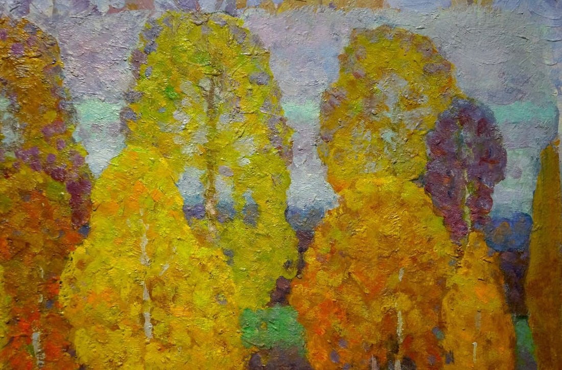 Oil painting Birch trees grow Ruban Grigory Savelievich - 4