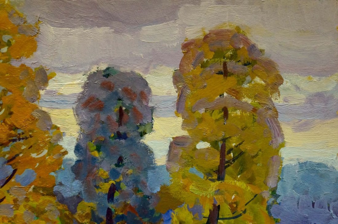 Oil painting Golden autumn Ruban Grigory Savelievich - 4