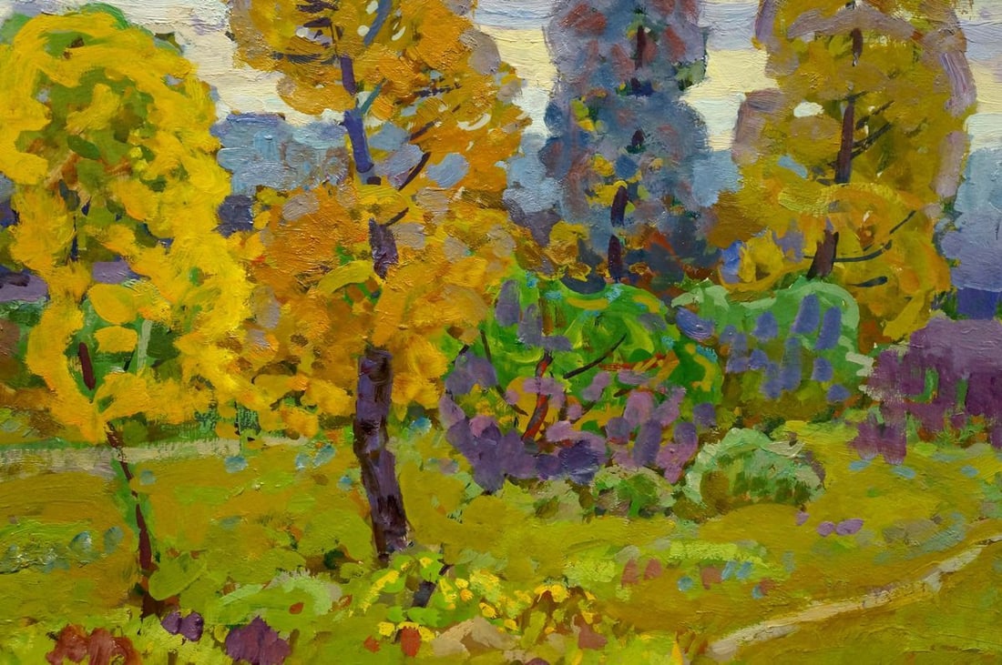 Oil painting Golden autumn Ruban Grigory Savelievich - 6