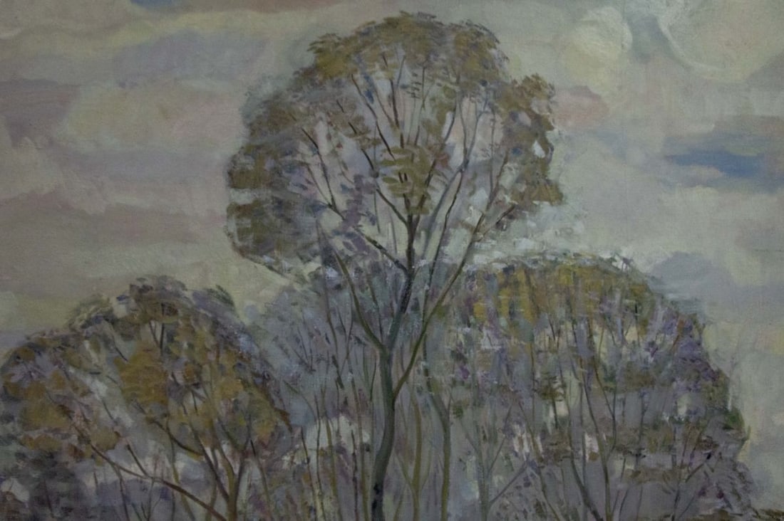 Oil painting Autumn landscape - 3