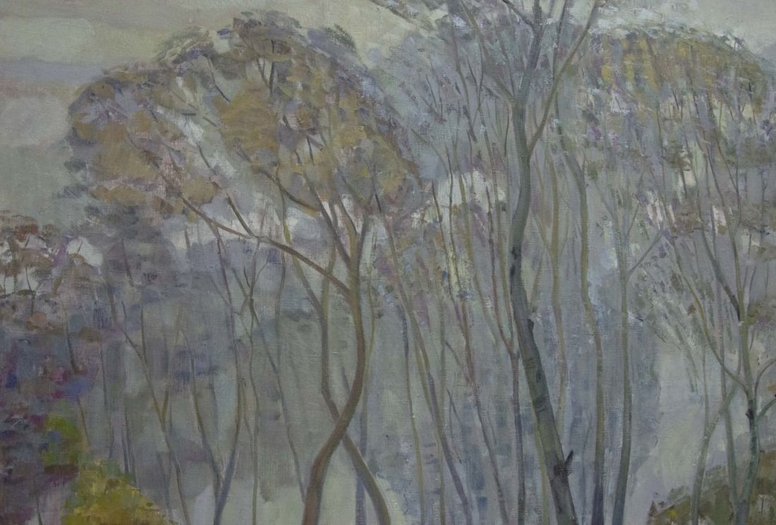 Oil painting Autumn landscape - 5