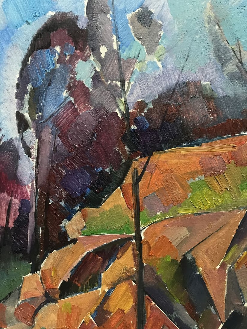 Abstract oil painting In the mountains Peter Tovpev - 6