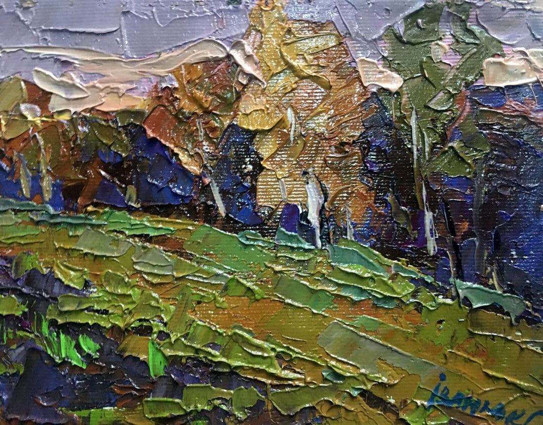 Oil painting Autumn is cold Kalenyuk Alex - 6