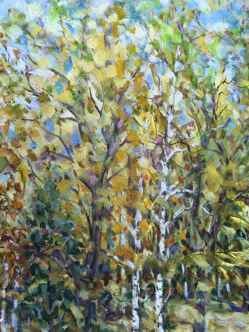 Oil painting Autumn in Sumy Oblast Shapoval Ivan Leontyevich - 6