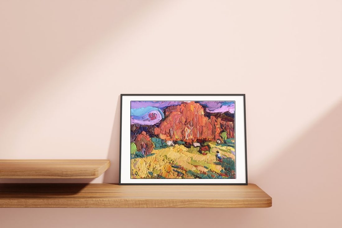 Oil painting The sun is low Kalenyuk Alex - 2