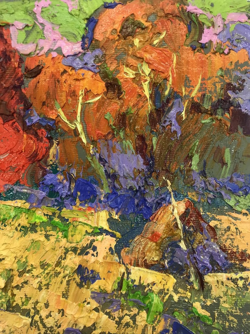 Oil painting Autumn crimson Alex Kalenyuk - 8