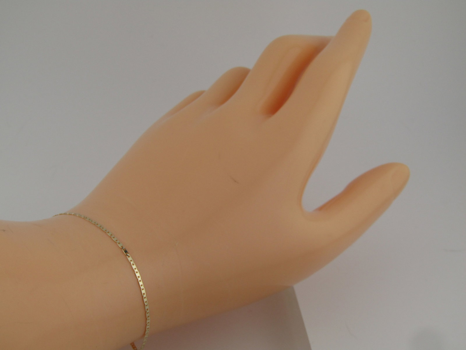 10kt 2mm Nautical Link Bracelet, 7", New - 2