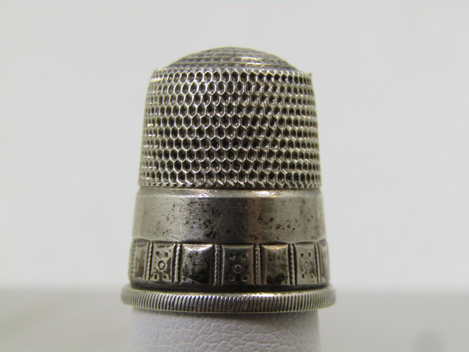 Vintage Sterling Thimble, Sz. 12, Signed, 1930's-1950's - 2