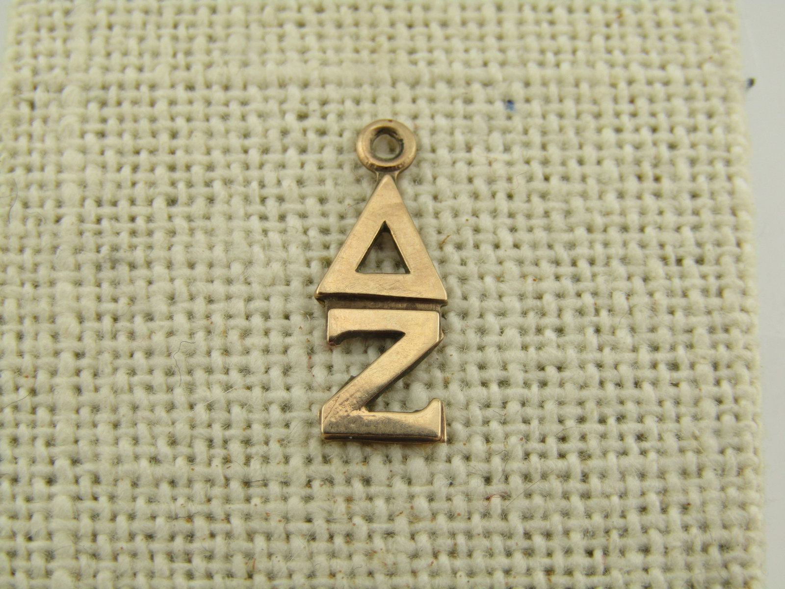 Vintage 10k Delta Zeta Sorority Pendant Signed, Mid-Century - 2