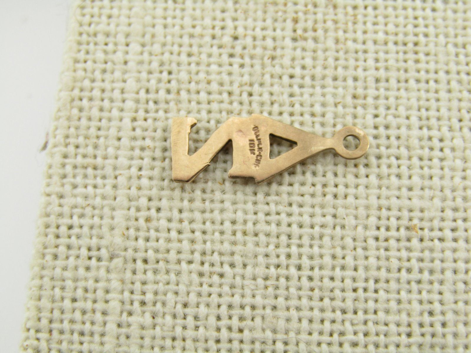 Vintage 10k Delta Zeta Sorority Pendant Signed, Mid-Century - 4