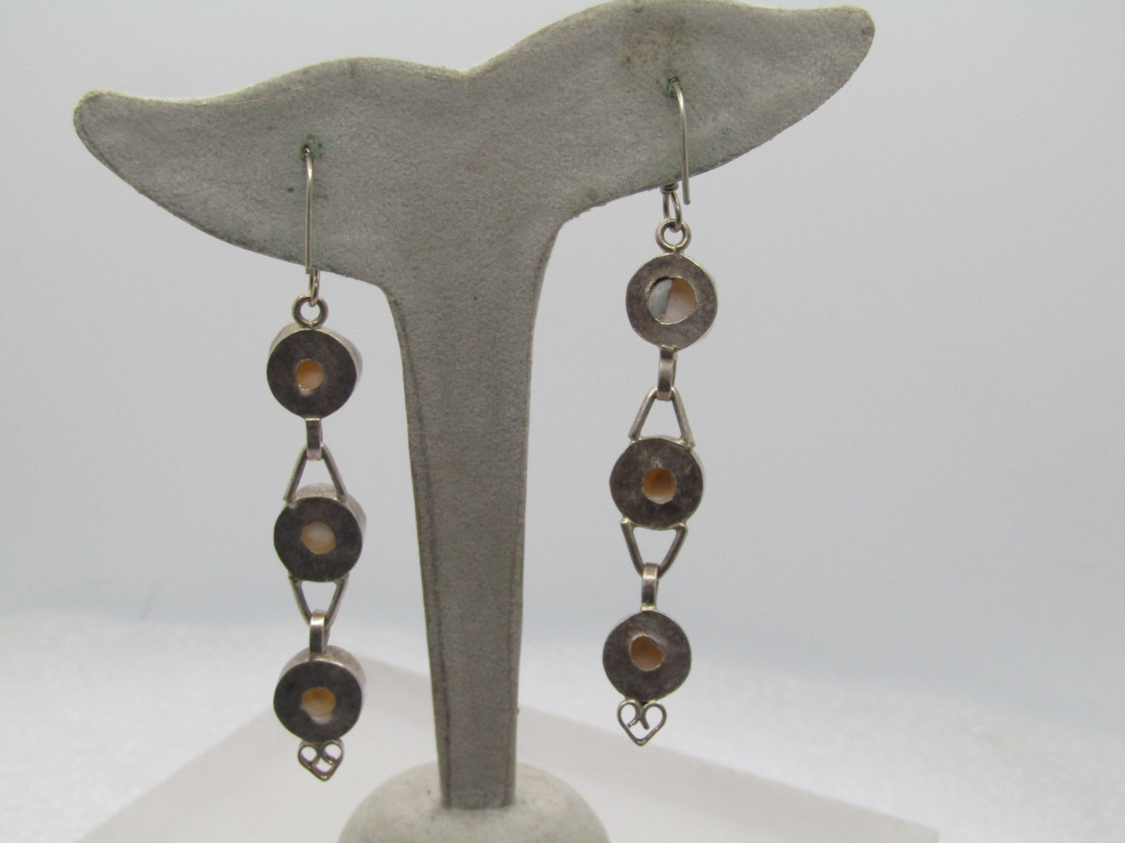 Vintage Triple Drop Freshwater Pearl Earrings, Pierced, 1980's-1990's - 4