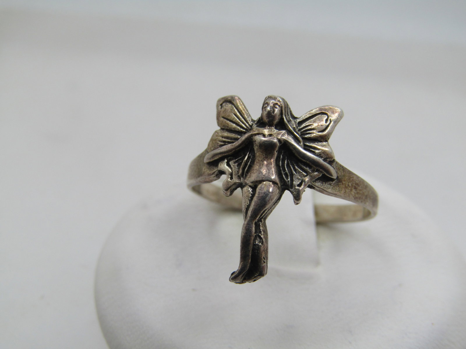 Vintage Sterling Fairy Ring, Sz. 7.5, 1980's-1990's - 4
