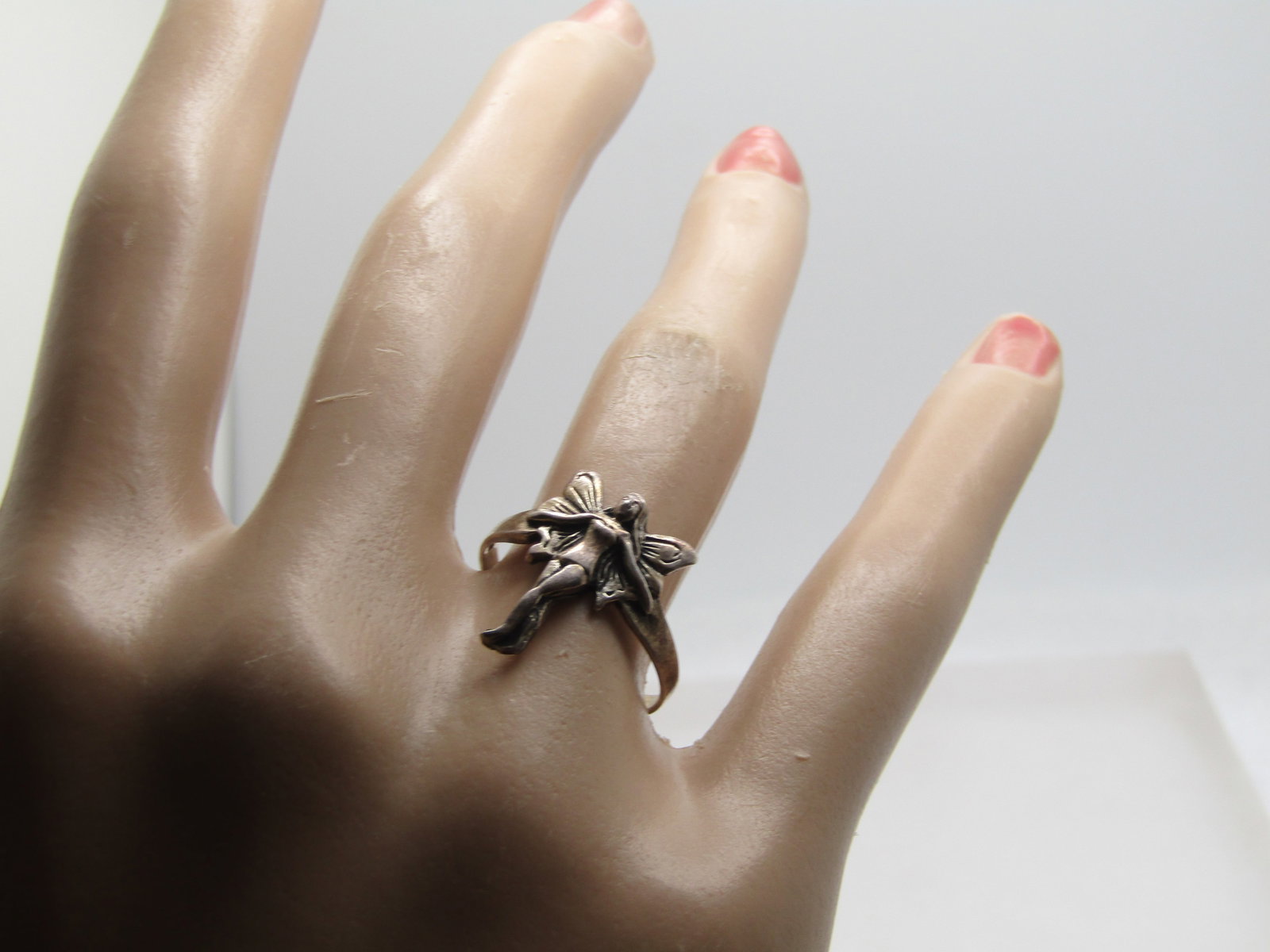 Vintage Sterling Fairy Ring, Sz. 7.5, 1980's-1990's - 7