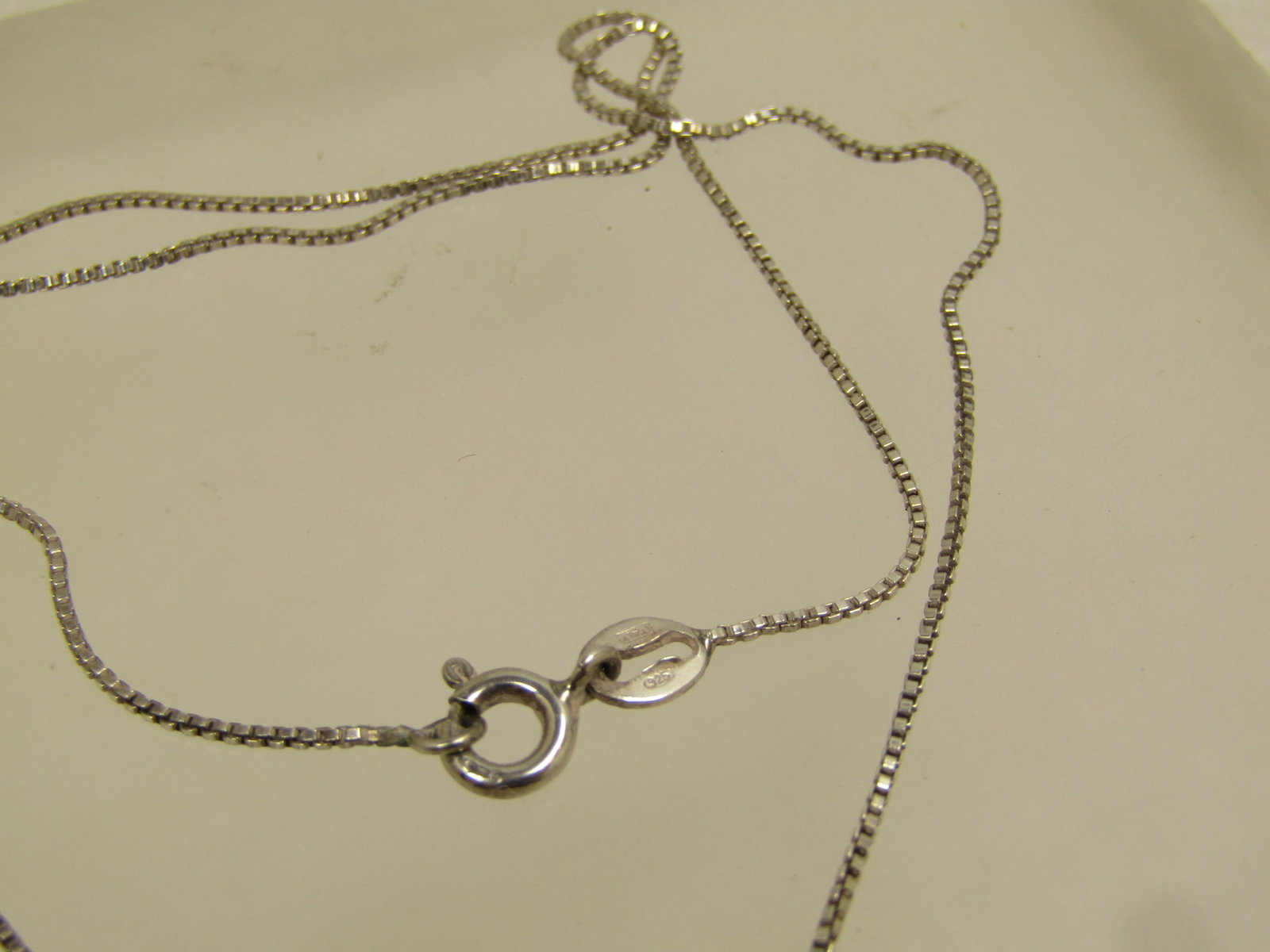 Vintage Sterling Mod Southwestern Necklace, Purple Stone, 16", 1990's - 6