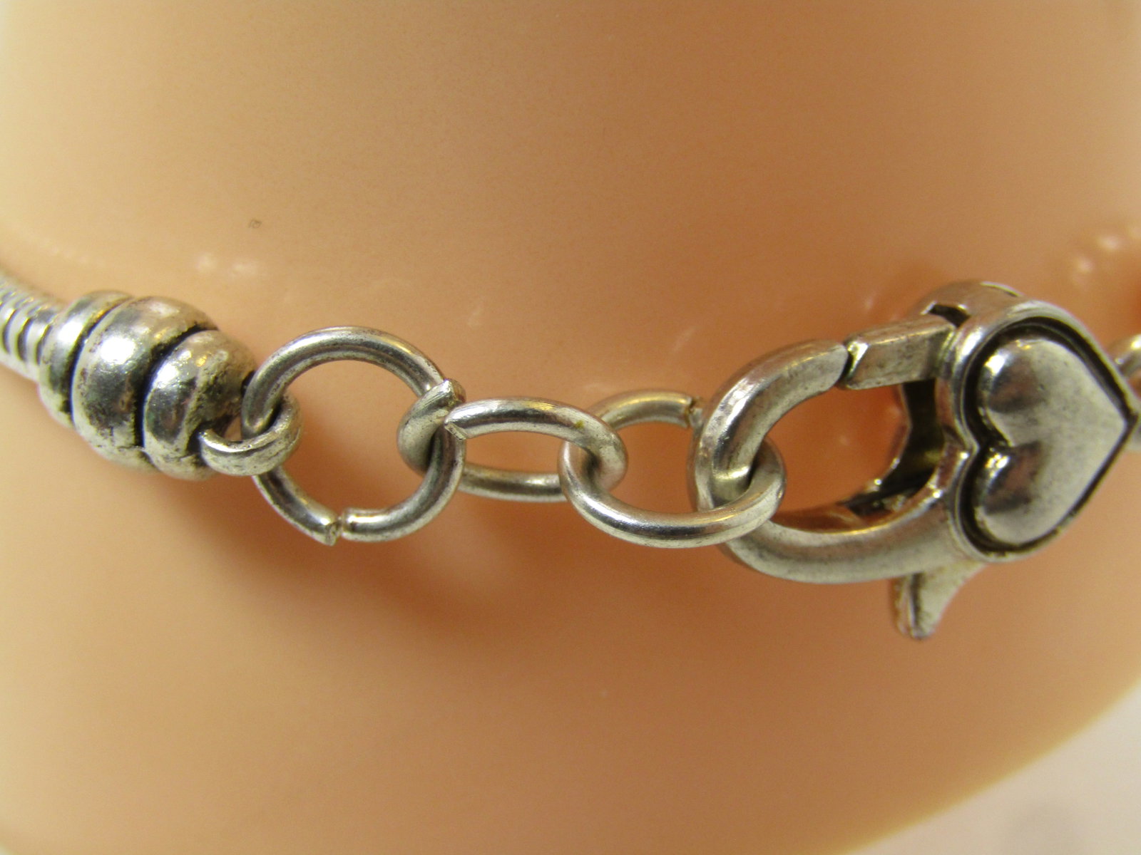 Vintage Brighton Floral and Rhinestone Bracelet, Slide Charms, 7.5", 1990's - 4