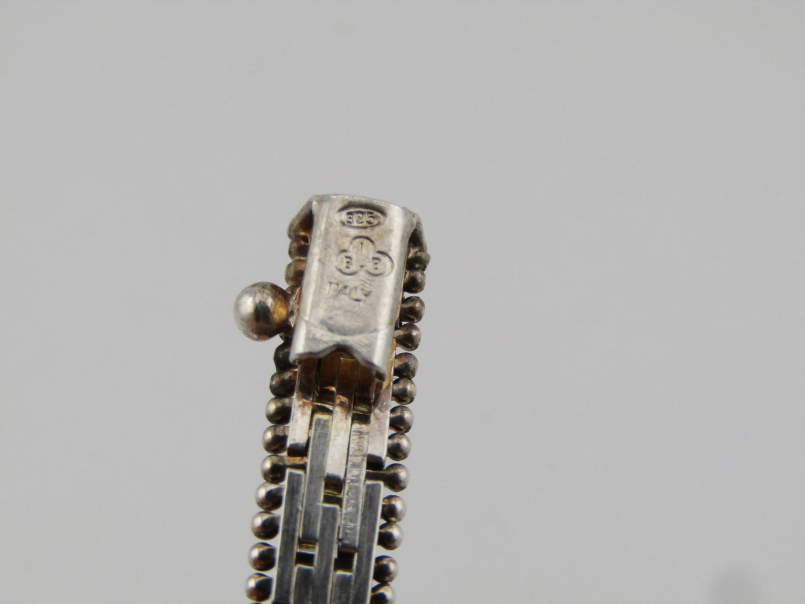 Vintage Sterling Woven Bracelet and Sapphires, 7.5, Signed IBB, 1980's-1990's - 5