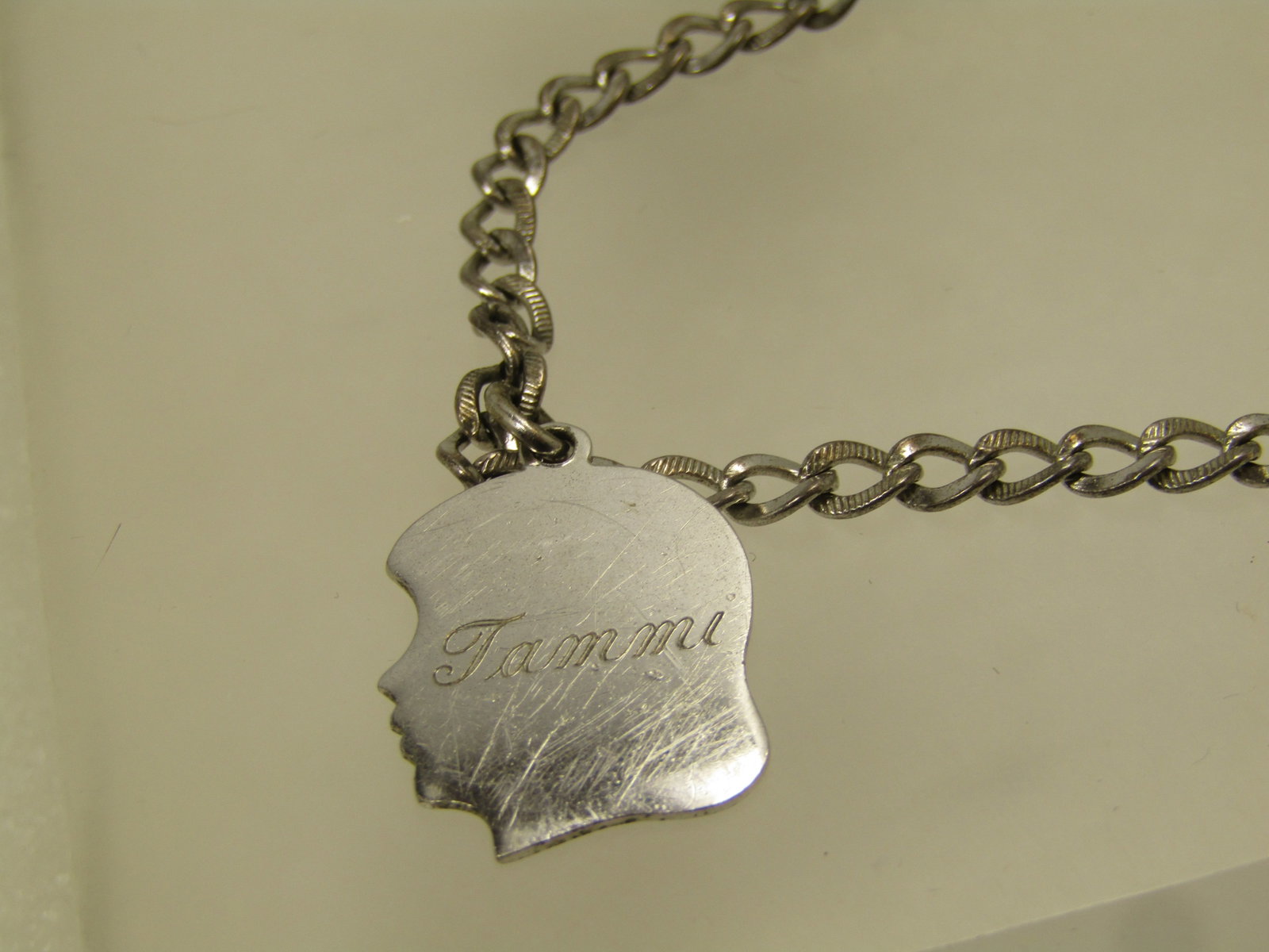 Vintage Sterling Charm Bracelet, 3 Charms, 7", 1950's-1960's - 2