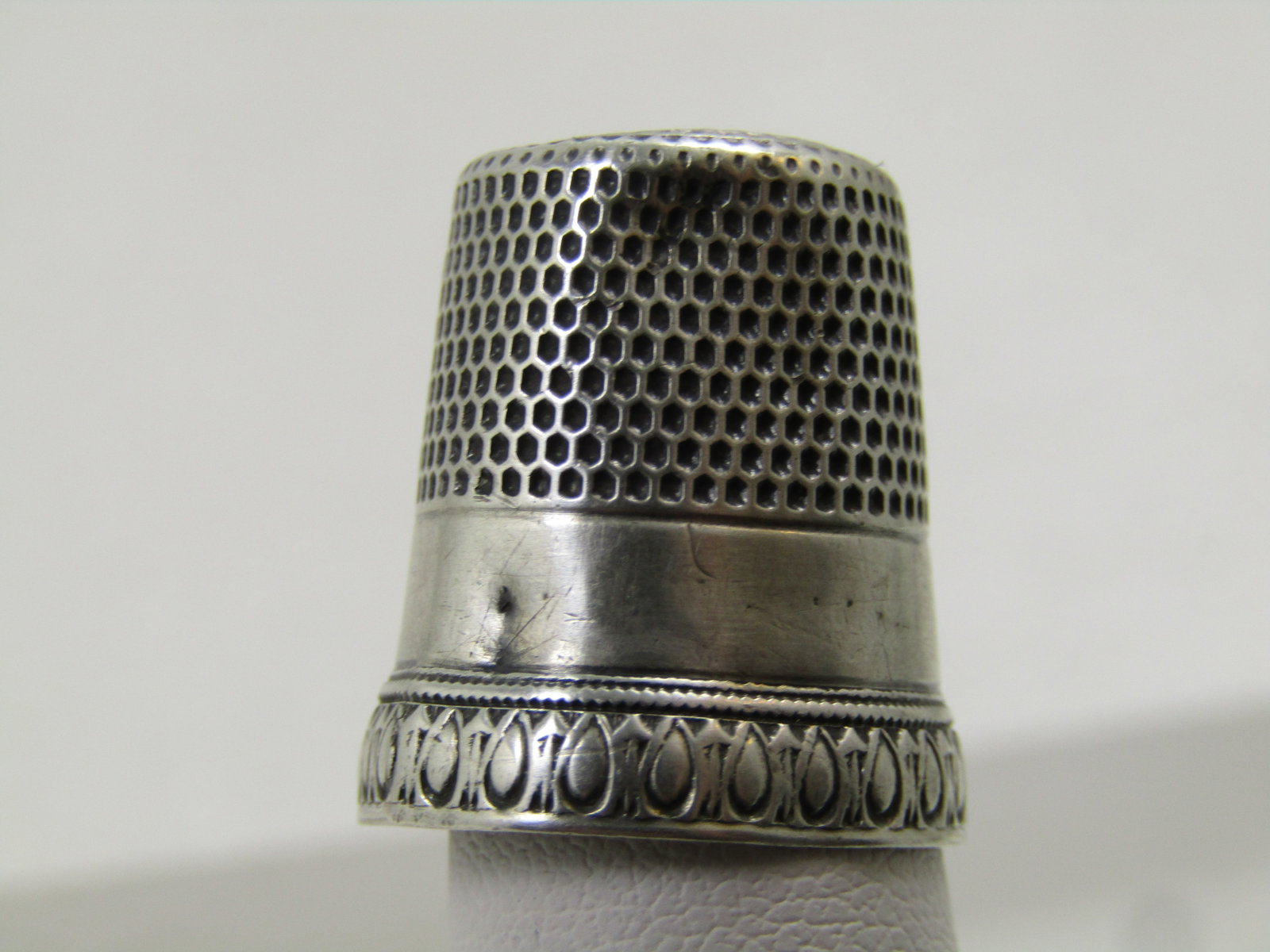 Vintage Sterling Thimble, Sz. 12, Victorian - 2