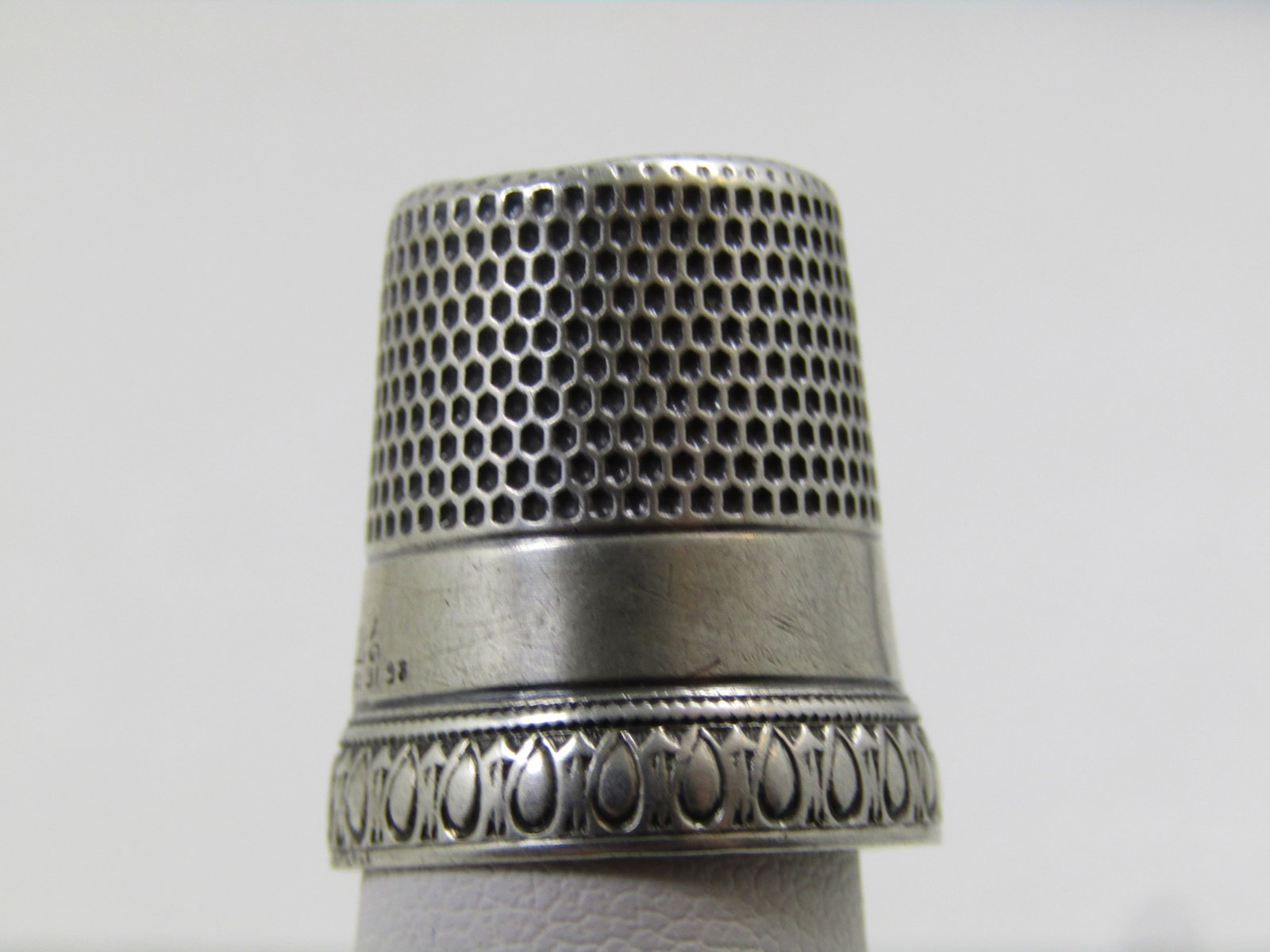 Vintage Sterling Thimble, Sz. 12, Victorian - 4