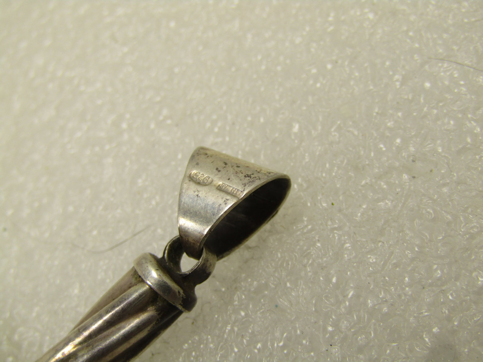 Vintage Sterling Silver 2.5" Cross Pendant, 1970's-1980's - 5