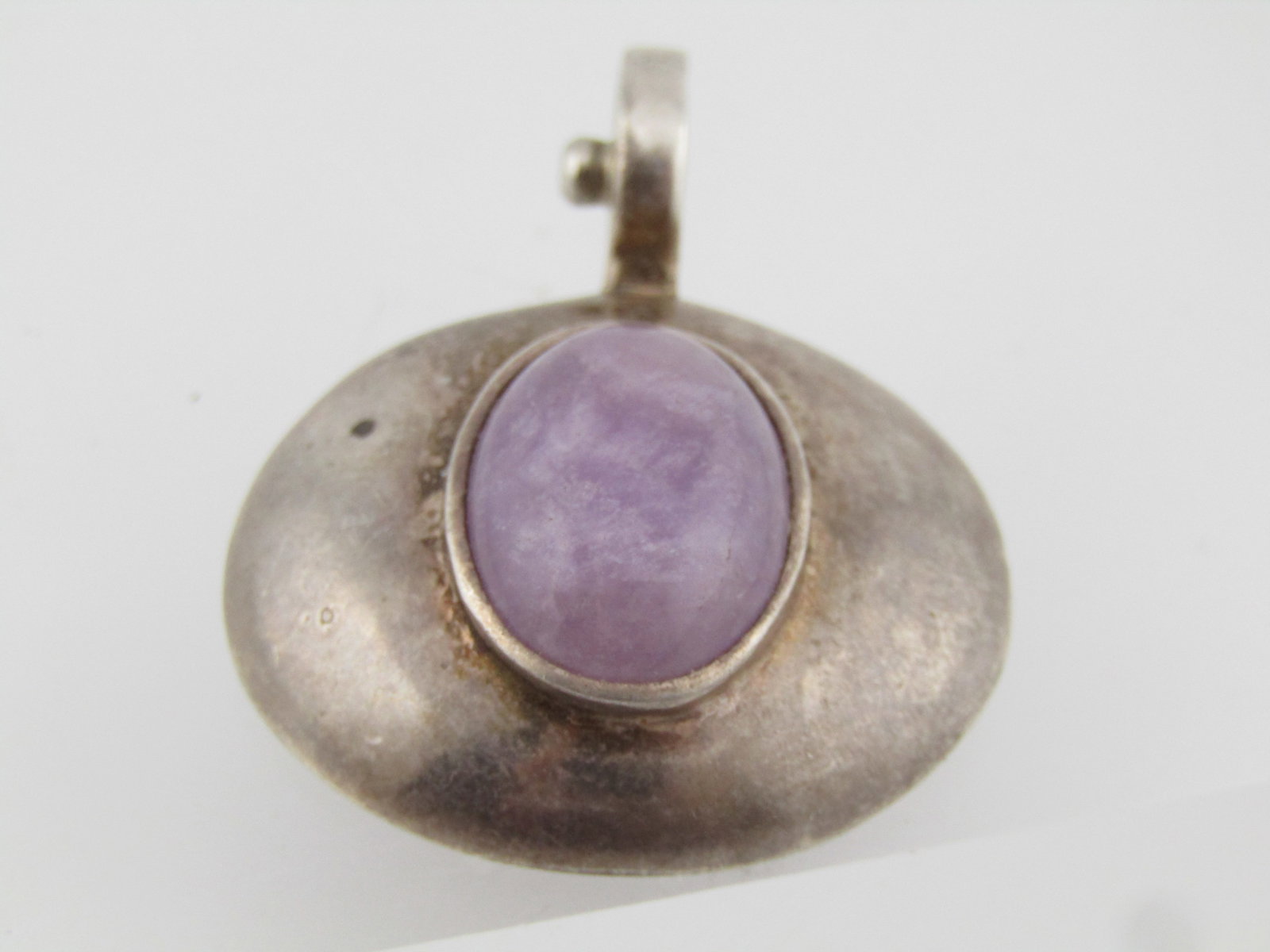 Sterling Amethyst/Agate Snap Pendant, Signed Espo Sig, 2000-2010 - 2