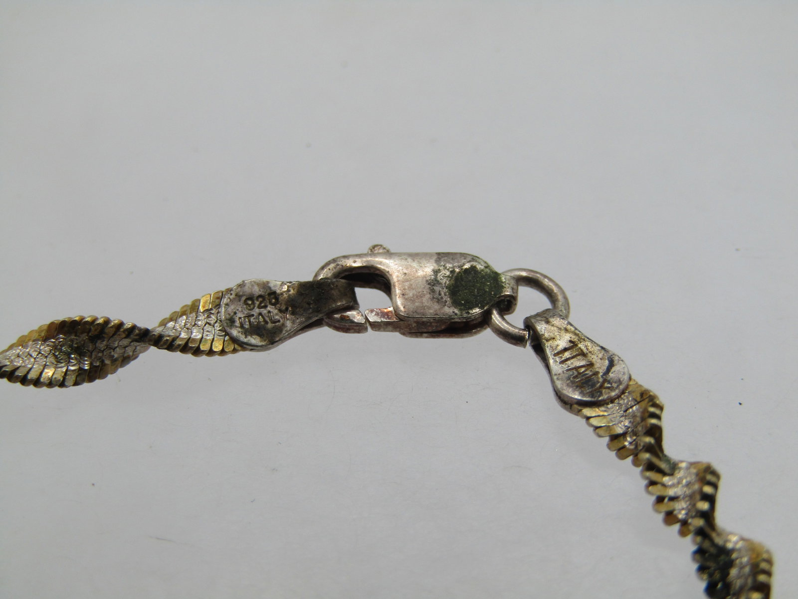 Vintage Twisted Sterling Bracelet/Anklet , Unisex, 9", 1980's - 6