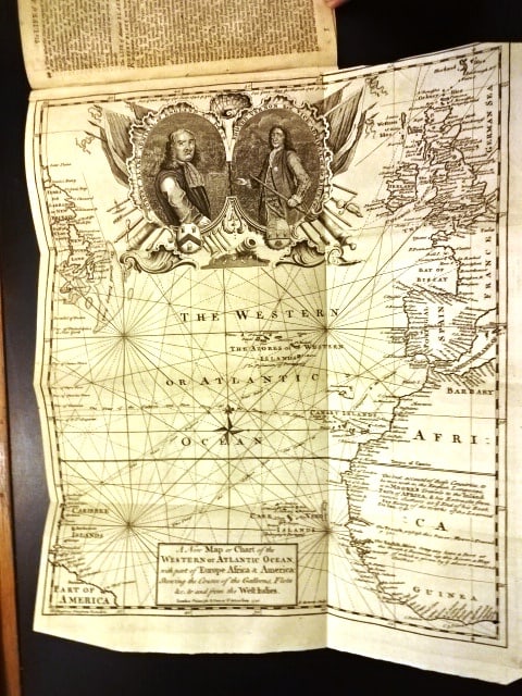 1740 Map Chart Western Atlantic Ocean